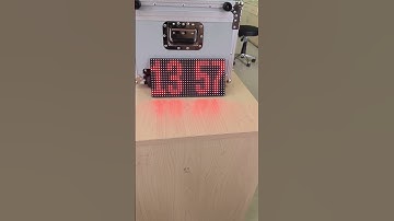 P10 with Arduino Digital Clock ⏰ #iot #ytshorts  #shortsfeed #arduino