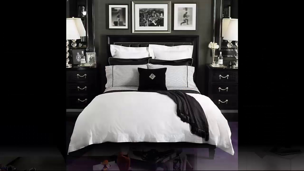 Diseño en blanco y negro del dormitorio - YouTube