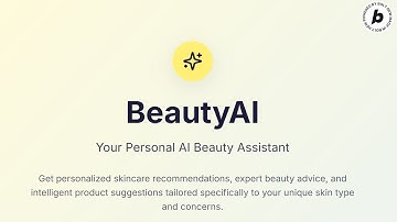 Beauty AI | Bolt.new hackathon 2025 submission #bolt #skincare