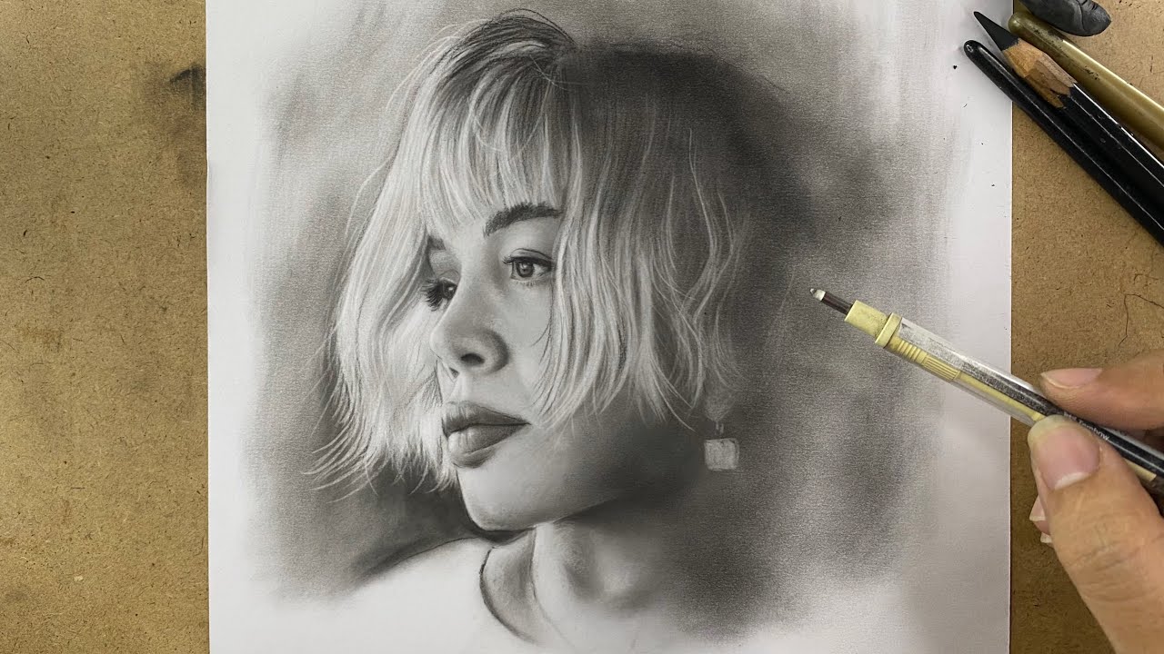 Conte Pencil Masterpiece: Drawing the Legend SEZEN AKSU - YouTube