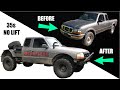 FORD RANGER STOCK TO OFF-ROAD IN 7 MINUTES!!! (BUDGET BUILD)