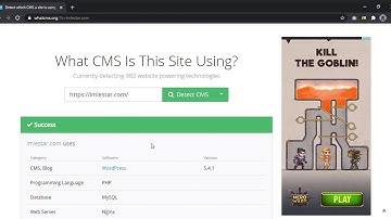 How to find what CMS a website is using