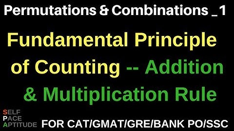 PERMUTATIONS AND COMBINATIONS_LESSON 1_FUNDAMENTAL PRINCIPLE OF COUNTING_ADDITION & MULTIPLY  RULE