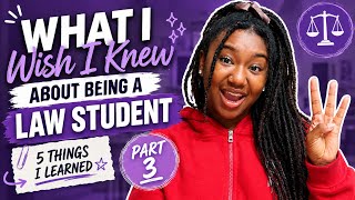 What I Wish I Knew About Being a Law Student | 5 Things I Learned