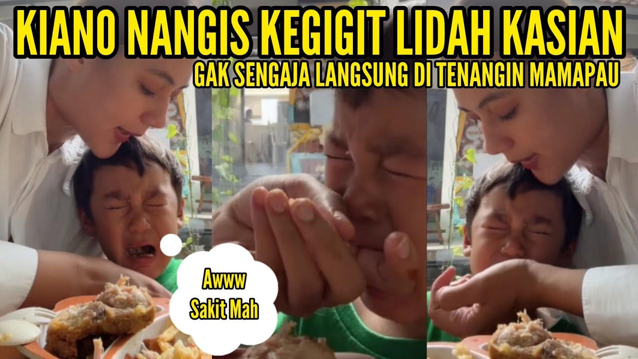KIANO NANGIS GAK SENGAJA GIGIT LIDAH SAAT MAKAN AYAM GORENG 😭🍗