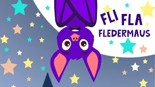 Kinderlied Fledermaus 🦇 Fli Fla Fledermaus 🦇 Kinderlieder 🦇  Fledermauslied