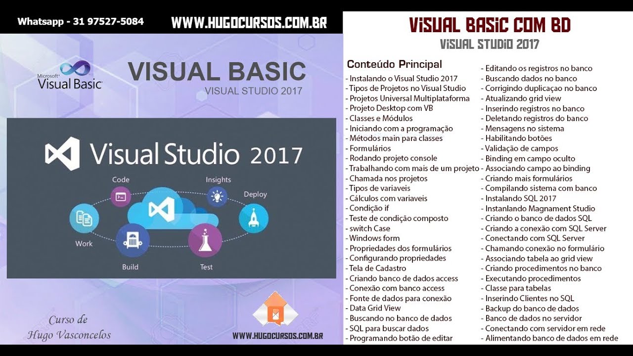 Visual Basic com SQL - Aula 02 - Instalando Visual Studio 2017 - YouTube