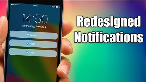 RedesignedNotifications - iOS 9 Jailbreak Cydia Tweak