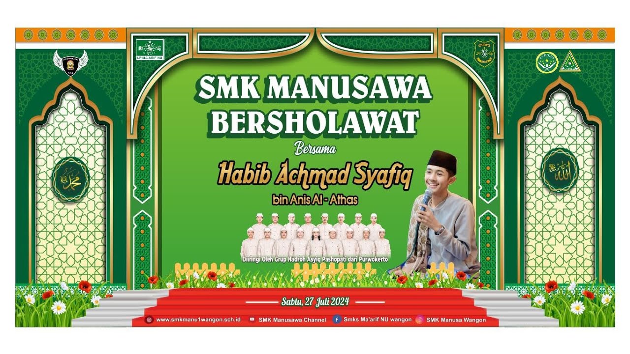 SMK Manusawa Bersholawat Bersama Habib Achmad Syafiq bin Anis Al Athas