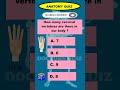 Quiz about HUMAN BONES #viralshorts #humananatomy #humanbody #quiz #pgneet #neet  #medicalquiz #upsc