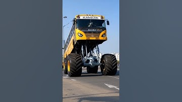 SCHOOL Bus Monster Transformation #ai #automobile #monstertruck #aivfx #aiedits #automotiveedit