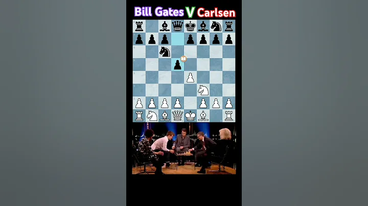 Bill Gates Vs Magnus Carlsen when Magnus defeated Bill Gates in 12 sec #chess #billgates #shorts