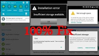 01 [ Fixed ] Storage space running out and no enough space available android errors