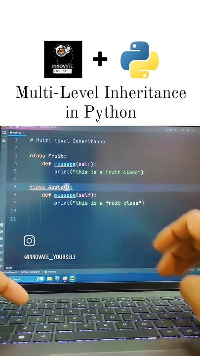 Multi-Level Inheritance in Python 🌟#multilevel #inheritance #class # ...
