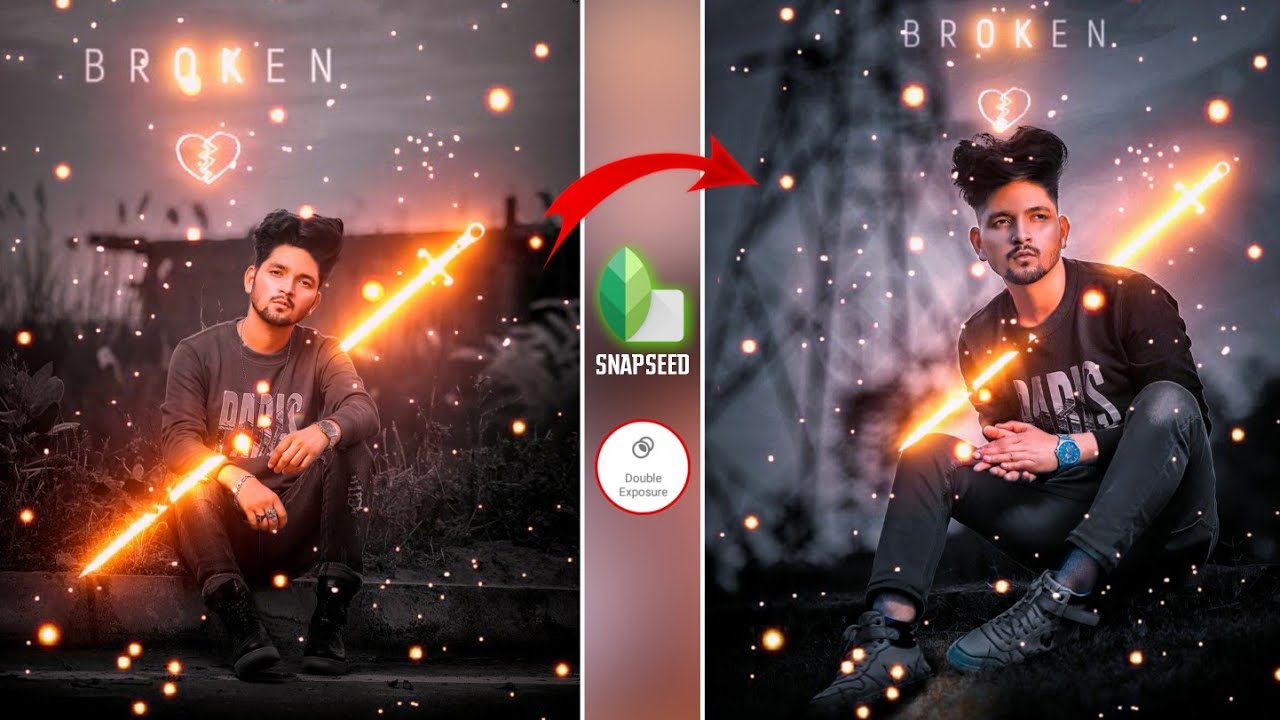 Snapseed Broken 💔 Photo Editing | Snapseed Photo Editing | Snapseed Se Photo Editing Kaise kare