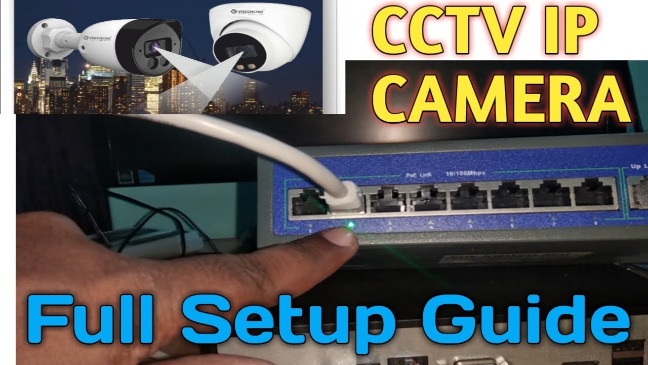 Ip camera installation in Hindi | CCTV IP कैमरा कैसे लगाए ।| Full Setup ...
