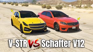 GTA 5 ONLINE - V-STR VS SCHAFTER V12 (WHICH IS FASTEST?)