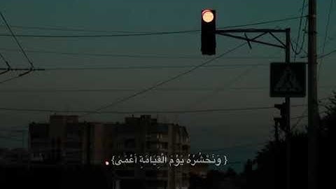 ( وَمَن أَعرض عن ذكري فإن له معيشةً ضنكا ) سورة طه القارئ عمر بن ضياء الدين 🤍