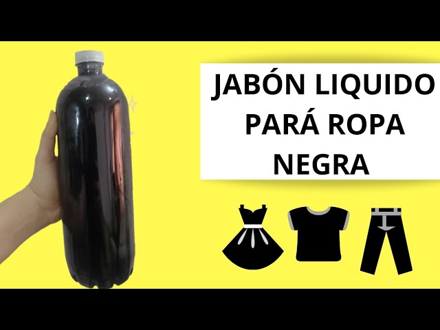 SHAMPOO CASERO PARA ROPA NEGRA/JABÓN CASERO ROPA NEGRA/detergente casero  para ropa negra/ - YouTube