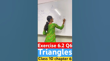 😱🔥Ex 6.2 Q6 triangles class 10 chapter 6 #shorts #class10math #xsquare #trianglesclass10 #geometry