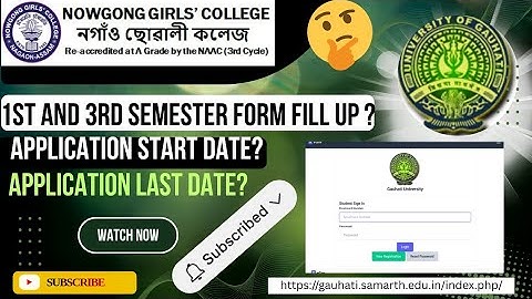 GU 1st & 3rd & 5th Semester Form Fill Up 2025 | Complete Guide for BA/BSc/BCom#exam#guwahati#nagaon