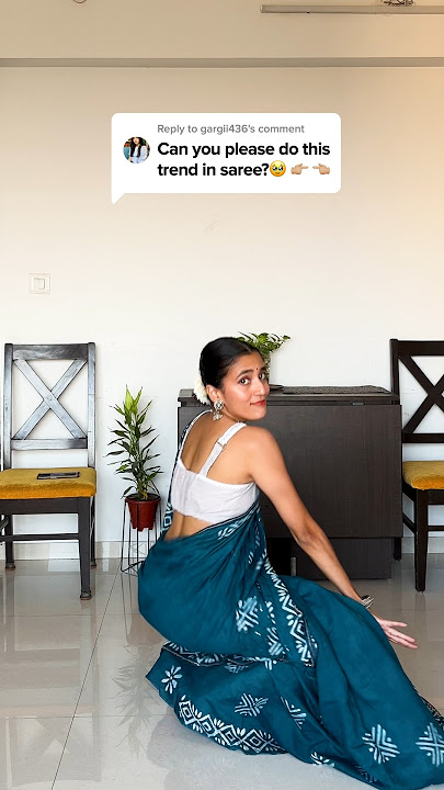 Sorry Mom, I had to do this Dance trend in a Saree 😂 #Shorts #BadGirls #funny