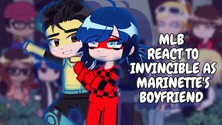 Mlb React To Mark Graysoninvincible As Marinettes Boyfriend Gacha React