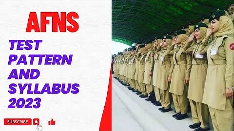 AFNS test pattern and syllabus l AFNs test preparation 2023 l Armed Forces Jobs