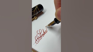 Sohel Rana - name handwriting with fountain pen #satisfying #handwriting #fountainpen #calligraphy