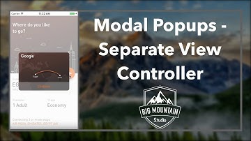 iOS Popup View Using Separate View Controller (Xcode 8, Swift 3)