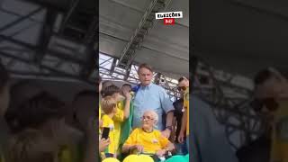 Bolsonaro mandando tirar crianças de perto dele em ato na Bahia screenshot 5