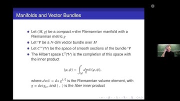 Ivan Avramidi: Spectral Asymptotics of Elliptic Operators on Manifolds