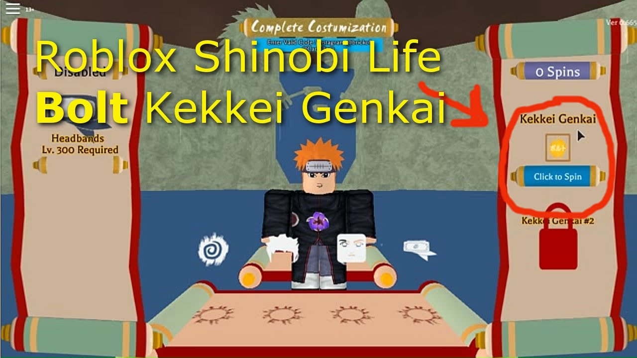 red bolt the red lightning kekkei genkai gameplay roblox shinobi life 2
