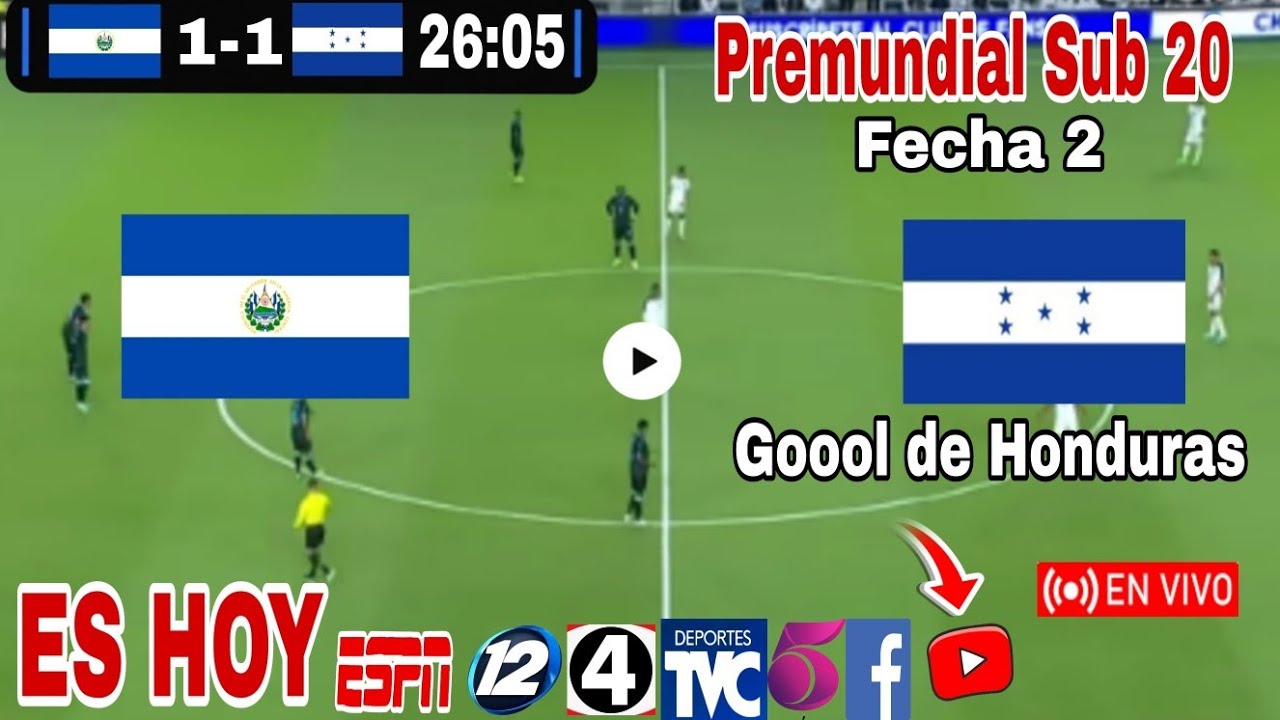 El Salvador vs. Honduras en vivo, donde ver, a que hora juega El