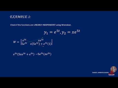 DIFFERENTIAL EQUATIONS-6B:   THE WRONSKIAN