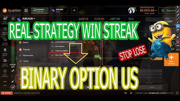 real strategy win streak || using indicator weis wave volume-binary option us