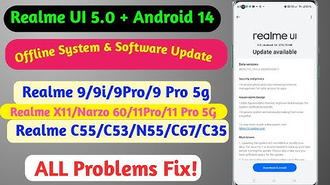 Realme UI 5.0 Android 14 New System & Software Update//Realme January new system update & Features