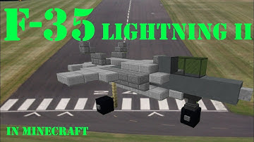 Lockheed Martin F-35 Lightning II jet in Minecraft