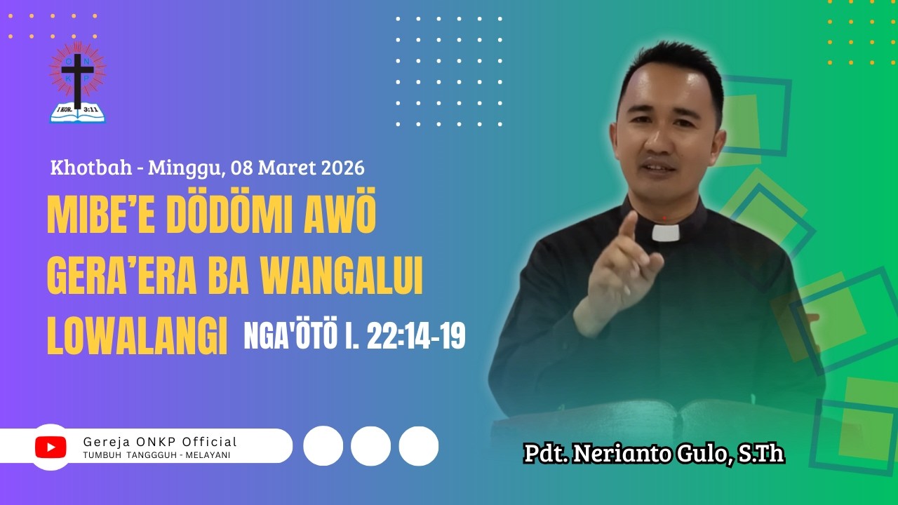 MENGARAHKAN HATI DAN JIWA UNTUK MENCARI TUHAN (I TAWARIKH 22:14-19) || KHOTBAH-MINGGU, 08 MARET 2026