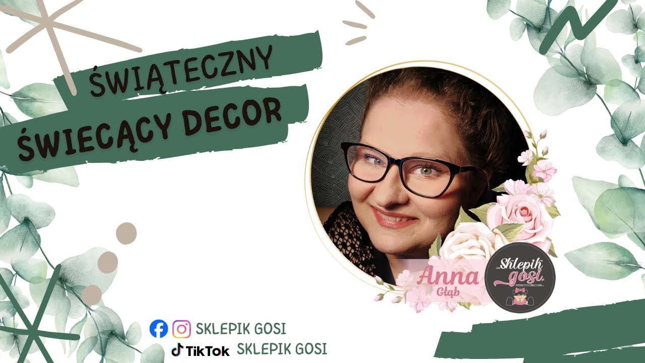 ŚWIĄTECZNY ŚWIECĄCY STROIK HDF