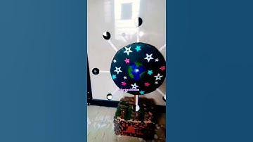 #Phases of the moon #Moon Phases Model Making using Cardboard and Waste material #akartcraftsonam