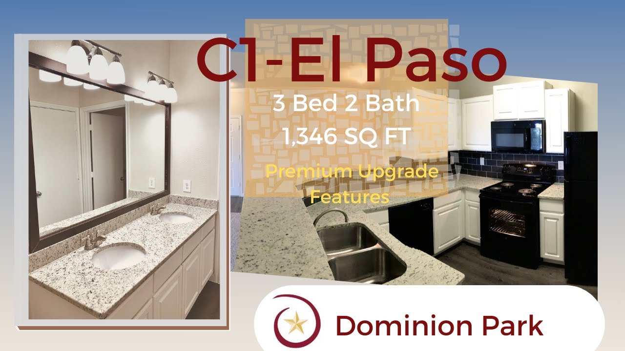Dominion Park Apartments Apartment Tour C1 El Paso Premium Upgrade