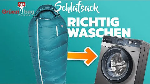 Kann man daunenschlafsäcke in der Waschmaschine waschen?