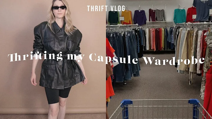 CAPSULE WARDROBE THRIFT WITH ME | HOW TO ALWAYS FIND CURRENT TRENDS AT THE THRIFT STORE
