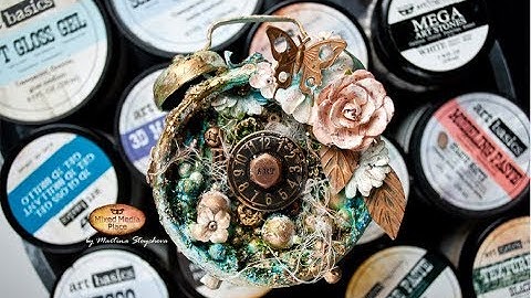 Mixed Media Altered Clock