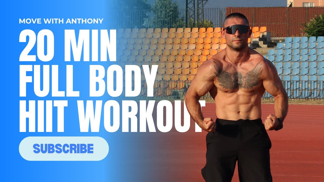 20 Min FAT BURNING HIIT Workout - FULL BODY CARDIO, No Equipment - YouTube