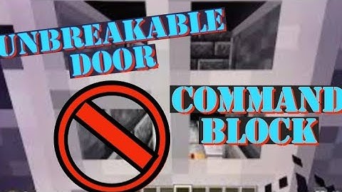 Make a Command Block Key Door Unbreakable!!!