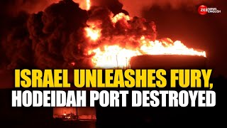 Israel Unleashes Fury At Houthi Destroys Hodeidah Port 3 Killed, 87 Injured In Strike