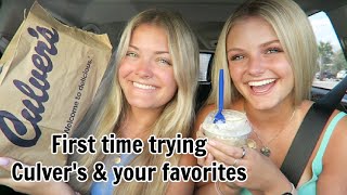 Our First Time Trying Culvers & Your Suggestions