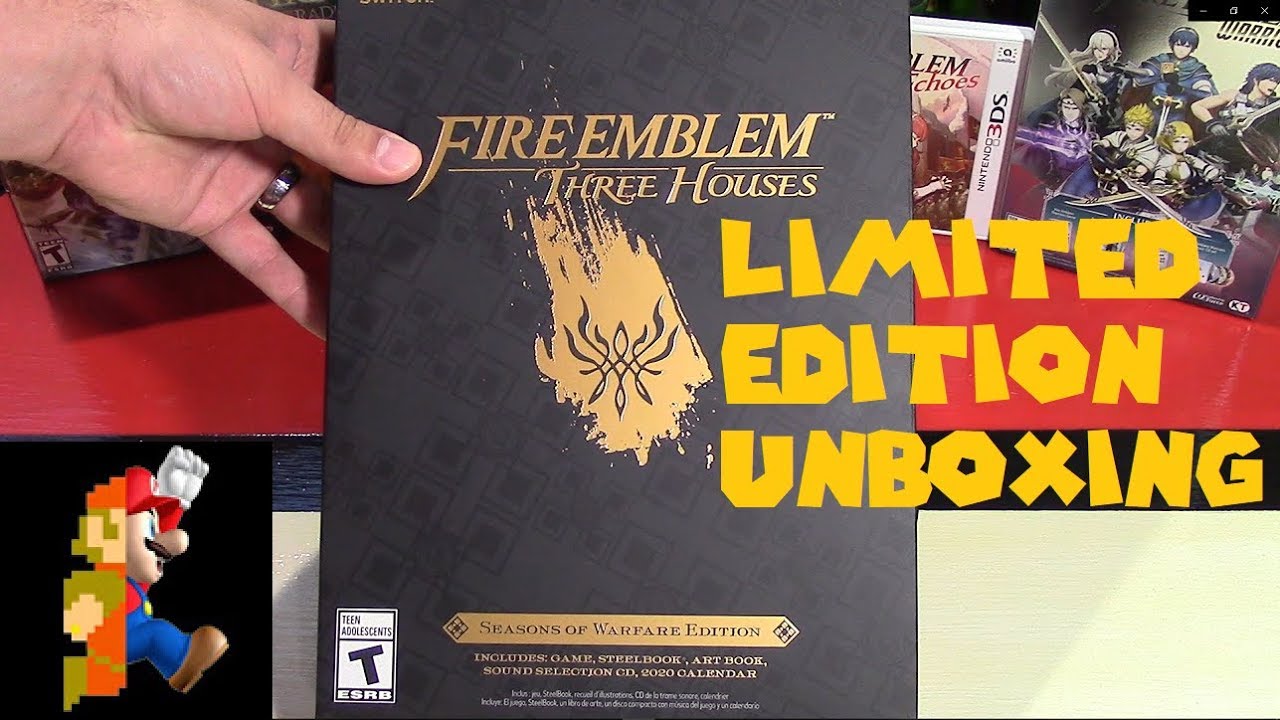 Unboxing Fire Emblem Three Houses Limited Edition Youtube